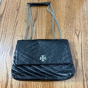 NEW - Tory Burch Black Quilted Shoulder Bag